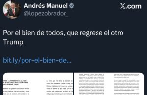 AMLO publica carta y expresa respaldo a Sheinbaum