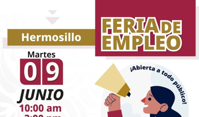 Gobierno de Sonora invita a participar en la próxima Feria de Empleo