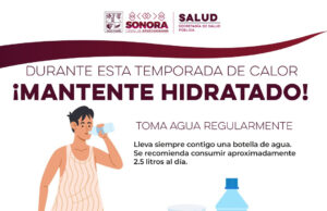 Fomenta Salud Sonora hábitos de hidratación para proteger a las familias
