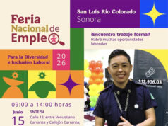 Gobierno de Sonora invita a Feria Nacional de Empleo para la Diversidad e Inclusión Laboral en San Luis Río Colorado