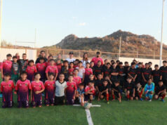 Inaugura Gobierno de Sonora cancha de futbol en el Área Deportiva “El Kilómetro”