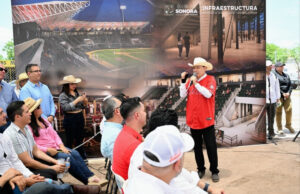 Arranca Gobernador Durazo modernización del estadio de Los Mayos “Ciclón” Echeverría