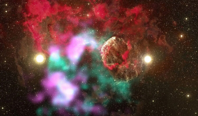 Dos estrellas del mismo sistema explotaron ambas como supernova