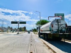 Capta primera agua de lluvia sistema pluvial del paso a desnivel Colosio y Solidaridad