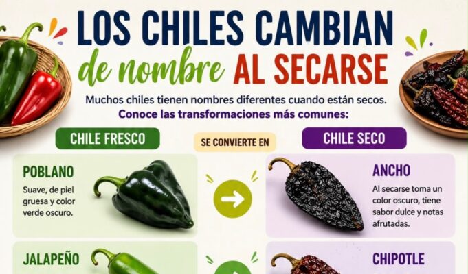 Los chiles cambian de nombre al secarse: una tradición culinaria con siglos de historia