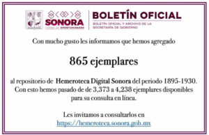 Gobierno de Sonora mantiene atención al público en Boletín y Archivo durante el periodo vacacional