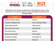 Alumnado de Cobach Sonora destaca en la preselección rumbo a la Olimpiada Nacional de Biología