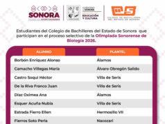 Alumnado de Cobach Sonora destaca en la preselección rumbo a la Olimpiada Nacional de Biología