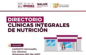 Invita Salud Sonora a aprovechar los servicios gratuitos de las Clínicas Integrales de Nutrición