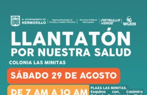 Invitan a “Llantatón por nuestra salud” este sábado en Las Minitas