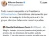 Alfonso Durazo respalda a Claudia Sheinbaum: “Por encima de cualquier interés debe estar el pueblo”