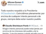 Alfonso Durazo respalda a Claudia Sheinbaum: “Por encima de cualquier interés debe estar el pueblo”