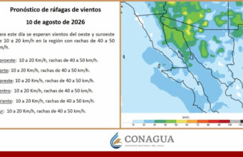 Informa Protección Civil que persistirán las tormentas vespertinas y nocturnas, así como las altas temperaturas