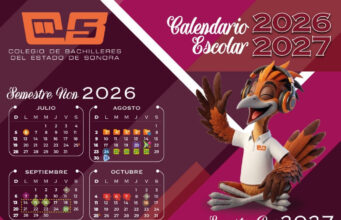 Cobach Sonora comparte calendario escolar 2026-2027 para su comunidad educativa
