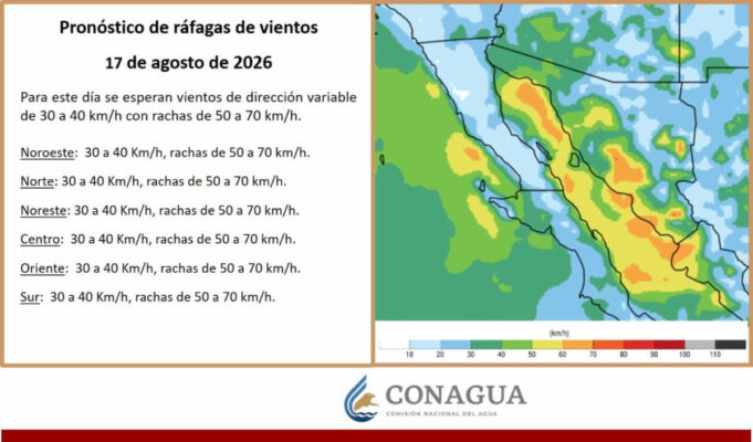 CEPC Sonora advierte por temperaturas de hasta 46 grados y tormentas