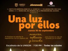 Se suma Gobierno de Hermosillo a conmemoración del Día Mundial de la Prevención del Suicidio