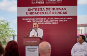 Gobernador Durazo moderniza transporte público de Hermosillo con nuevas unidades eléctricas