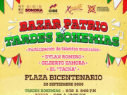 Invita Gobierno de Sonora a disfrutar del Bazar Patrio y Tardes Bohemias en la Plaza Bicentenario