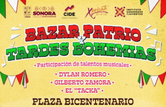 Invita Gobierno de Sonora a disfrutar del Bazar Patrio y Tardes Bohemias en la Plaza Bicentenario