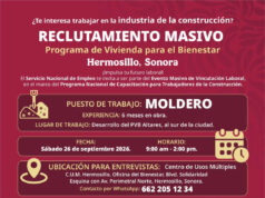 Gobierno de Sonora impulsa oportunidades laborales para el sector de la construcción