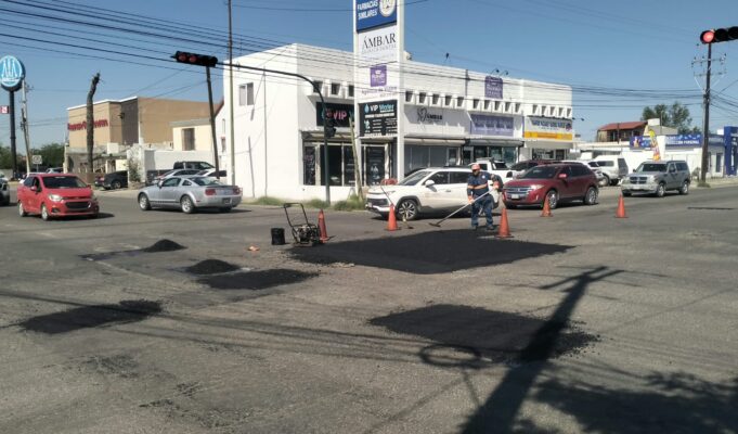 Avanza Gobierno de Hermosillo con programa de bacheo en distintos puntos de la ciudad