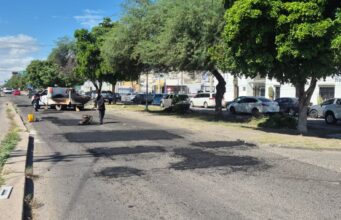 Sigue trabajo intenso de bacheo por calles y avenidas en Hermosillo