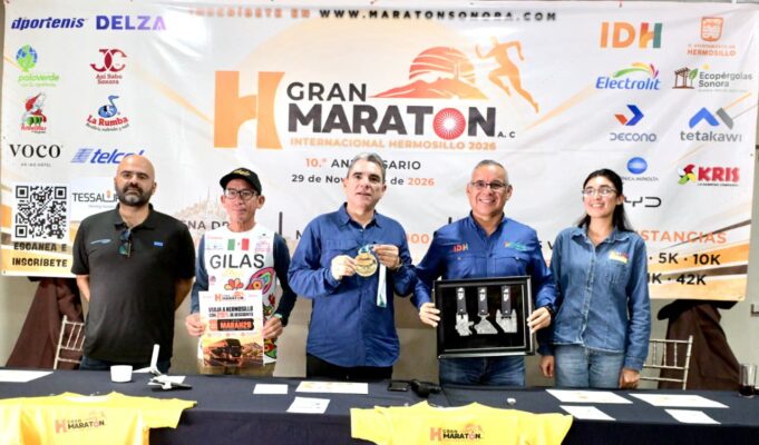 Supera los 2 mil 700 inscritos el Gran Maratón Internacional de Hermosillo 2026 a un mes de celebrarse