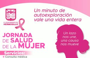 Invita Salud Pública Municipal a Jornadas de Salud de la Mujer el 8 y 9 de octubre