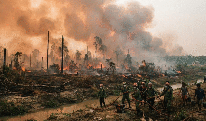 Humo de incendios en Indonesia deteriora la calidad del aire en Singapur y enciende las alertas sanitarias