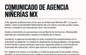 Niñerías MX emite comunicado tras fallecimiento de menor en San Carlos