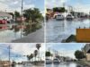 Lluvias dejan calles inundadas y severos encharcamientos en Cajeme