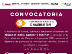 Gobierno de Sonora amplía plazo de registro para participar en la Expo Sonora de Ciencias, Humanidades y Tecnología 2026